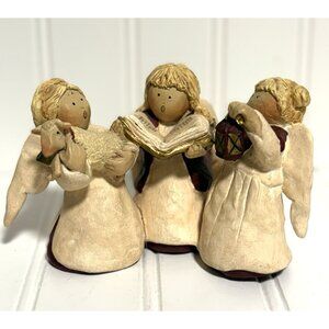 Annekabouke Gnomy Diaries 3 Angels Of Love Harmony Figurine 5x3” Religious